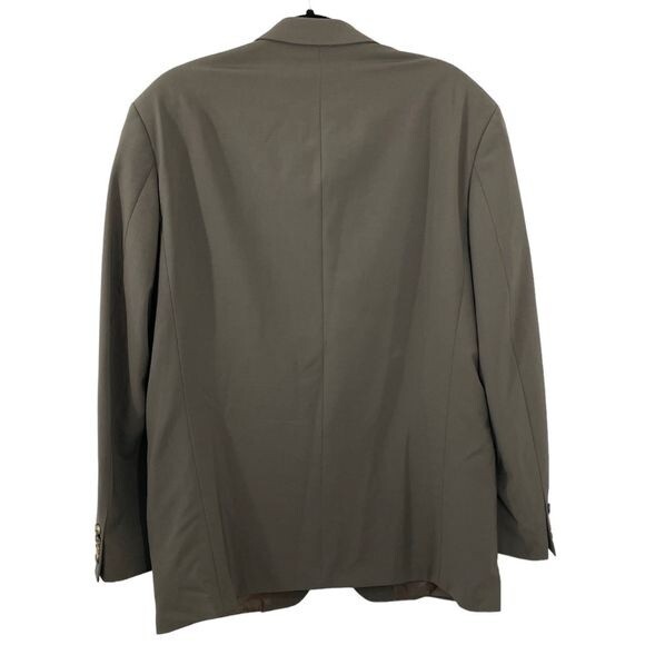 Hugo Boss‎ Mens Blazer Wool Suit Jacket Formal Padded Shoulder Brown Size 42R - Picture 2 of 9